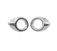 Jodriva Accesorios de Coche Cromado Delantero Izquierdo Lado Derecho Parachoques Luz antiniebla Cubierta de lámpara Parrilla Parrilla, for Ford, for Fiesta, 2008 2009 2010 2011 2012 Cubierta de Faros