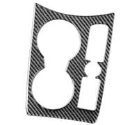 Jodriva Accesorios de coche, para Q3 2013-2018 cambio marchas portavasos cubierta del panel pegatina embellecedora interior fibra carbono automático Bisel del tablero