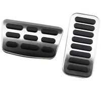 Jodriva Almohadilla de pedal, for Brio 2010 2011 2012 2013 2014 2015 2016 Pedal embrague freno gas acero inoxidable for automóvil Reemplazo del pedal del embrague del automóvil(BLACK AT pedal)