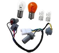 Jodriva Arnés de cableado for portalámparas de luz Trasera, for Hyundai Sonata 2011-2014, con Cristal ABS de Goma, 92450-3Q000, luz Amarilla, 1 Juego Soporte de Montaje para luz Trasera