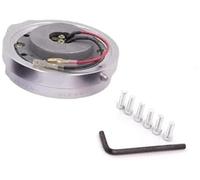 Jodriva Buje de rueda Auto Kit Boss de adaptador cubo a presión liberación rápida para volante coche aluminio(Silver)