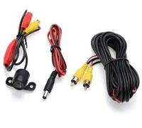 Jodriva Cámara de Asistencia Trasera para Coche Cámara de Aparcamiento Vista Trasera Coche visión Nocturna Marcha atrás Auto Ip68 Impermeable Ccd 170(Black Camera 6m Cable)