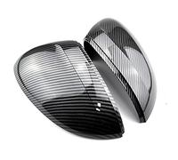 Jodriva Car Mirror Cover, for VW, for Passat, B8 CC, for ARTEON, R Line Bright Black Rearview Mirror Cover Protection Cap Cubierta para Espejo retrovisor de Coche(Carbon Look Black)
