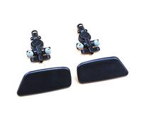 Jodriva Car Styling Faro de parachoques delantero Cubierta boquilla pulverización agua Tapa arandela faro con soporte Boquilla de lavado de faros de coche(Pair)