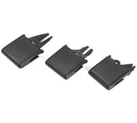 Jodriva Clip de ventilación de coche Para Porsche, para Macan, para coche, kit de reparación clip lengüeta salida ventilación aire delantera y trasera, paleta acondicionamiento(BLACK Model C)