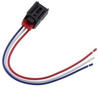 Jodriva Conector de arnés de cableado de luz Trasera de Coche, 2 Piezas, 3 Pines, 7N0972703, for VW Soporte de Montaje para luz Trasera(Black 1)