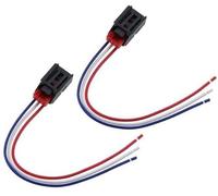 Jodriva Conector de arnés de cableado de luz Trasera de Coche, 2 Piezas, 3 Pines, 7N0972703, for VW Soporte de Montaje para luz Trasera(Black 2)