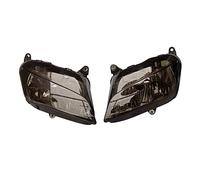 Jodriva Conjunto de iluminación faros delanteros motocicleta CBR600RR F5 2007 2008 2009 2010 2011 2012 CBR 600RR Señal de bicicleta delantera y trasera(Smoke)