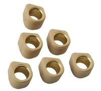 Jodriva Contrapesos for Rodillos de variador de Carreras de 16 x 13 mm, for Modelos de Scooter 4T de 50 CC, 4 g, 5,5 g, 6 g y 7 g Peso de polea para patineta(Black 16x13mm 6g)