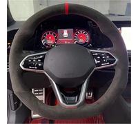Jodrivá Cubierta del Volante Coche, para Golf 8 Mk8 B9, para, para Sharan Auto Accessories Protector de la Cubierta del Volante del vehículo(Red Thread)