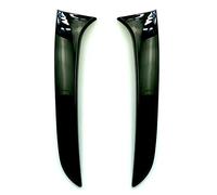 Jodriva Cubierta embellecedora de ala lateral del alerón la ventana trasera, color negro brillante, 2 uds., for Serie 1 F20 F21 2012-2019 Molduras decorativas protectoras para puertas