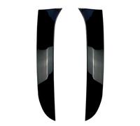 Jodriva Cubierta embellecedora de Pegatinas de alerón de Techo de ala Lateral Trasera Negra Brillante, for Golf 6 MK6 Variant for Wagon Alerón de Ventana Trasera