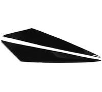 Jodriva Embellecedor de cejas para faros de coche 2 uds, tapas decorativas para párpados de cejas, faros delanteros coche, color negro brillante, para Bmw, para X1 E84 2009 2010 2011 2012 2013