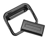 Jodriva Embellecedor de fibra carbono for manija guantera copiloto, for NISSAN, Navara Frontier NP300 2015 2016 2017 2018 2019 Manija de la guantera del coche