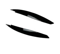 Jodriva Embellecedores for faros delanteros de coche Serie 1 E81, E82, E87 y E88 (2008-2013) Adhesivo para faros delanteros(Schwarz)