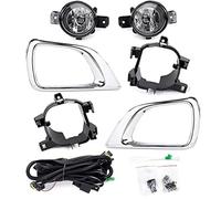Jodriva Faros antiniebla for parachoques delantero de coche, for NISSAN, Navara Frontier NP300 2015 2016 2017 2018 2019, luces LED de circulación diurna, accesorios DRL, faros antiniebla Conjunto de l