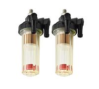 Jodriva Filtro de combustible Separador agua for motor fueraborda Pieza del, for 50 hp 60 70 75 80 90 95 100 115 68V-24560-00 Filtro de combustible para barcos(2 PIECES)