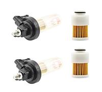 Jodriva Filtro de combustible Separador agua for motor fueraborda Pieza del, for 50 hp 60 70 75 80 90 95 100 115 68V-24560-00 Filtro de combustible para barcos(2 Sets)