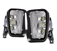 Jodriva For DODGE, Ram 1500 2013 2014 2015 2016 2017 2018 Lámpara antiniebla LED 2 en 1 for automóvil Luces de circulación diurna blancas DRL Accesorios impermeables Lámpara antiniebla Conjunto de luc