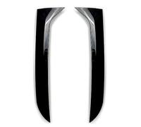 Jodriva For, for MK1 2007-2016 Ventana Trasera Alerón Lateral Maletero Tapa de Puerta Trasera Negra Brillante Embellecedor de Cubierta Divisor Canard Alerón de Ventana Trasera