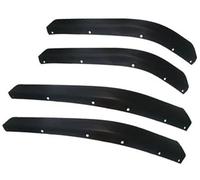Jodriva For Jeep, Wrangler JL 2018-2022, 4 Uds., tiras de guardabarros, arcos de rueda de cuerpo ancho, tira embellecedora de decoración ABS Moldura de paso de rueda