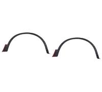 Jodriva For Mazda, CX-4 CX4 CX 4 2016 2017 2018 2019, guardabarros de arco de rueda lateral de coche, bengalas, embellecedor de cejas de rueda de guardabarros negro Moldura de paso de rueda(2 PC Last)
