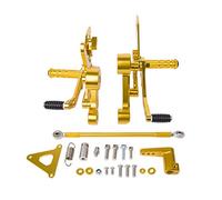Jodriva , for, MT-09 FZ-09 MT 09 FZ09 2013 2014 2015 2016 Reposapiés Traseros Ajustables con Motor Reposapiés Pedal Reposapiés Reposapiés MT09 Reposapiés Traseros Reposapiés para Motocicleta(Gold)