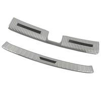 Jodriva, for Nissan, for X-Trail, T33 2021 2022 Cubierta de Parachoques Trasero Protector de Placa de umbral de Maletero Accesorios de Coche Piezas Protectoras Protector de Parachoques Trasero(Silver