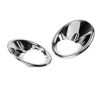 Jodriva For Suzuki, for Vitara 2016 2017 2018, 2 piezas de moldura marco luz antiniebla faro delantero coche cromado plateado, accesorios Ajuste de la cubierta de la luz antiniebla del coche