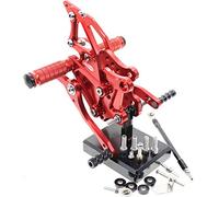 Jodriva , for, YZF R3 MT03 2014 2020 2019 2018 2017 2016 CNC Aleación de Aluminio Reposapiés de Motocicleta Pedal Estribo Estribo Trasero Juego Trasero Reposapiés para Motocicleta(Rot)