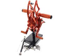 Jodriva , for, YZF R3 MT03 2014 2020 2019 2018 2017 2016 CNC Aleación de Aluminio Reposapiés de Motocicleta Pedal Estribo Estribo Trasero Juego Trasero Reposapiés para Motocicleta(Orange)