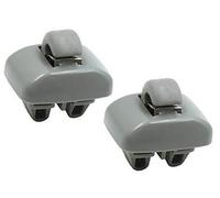 Jodriva Gancho for Parasol de Coche Gris, Soporte de ABS, retenedor de suspensión, 2 Piezas Clip para Parasol de Coche