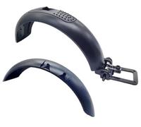 Jodriva Guardabarros Delantero Trasero, for Guardabarros de Scooter eléctrico HX X7 con Pieza de Repuesto de luz Trasera Guardabarros para patineta(Black Front+Rear)