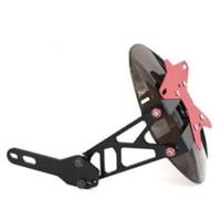 Jodriva Guardabarros Trasero Mejorado, for NIU N1/N1S/M+/U1/U+ Scooter eléctrico Accesorios de modificación de Guardabarros Trasero Guardabarros para patineta(Black 12 Inch Red)