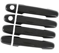 Jodriva Guarnición del tirador de la puerta Para Aramox, 4 Uds., cubierta de manija puerta Exterior coche con tapas, adornos protectores exteriores estilo fibra carbono
