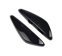 Jodriva Indicador de señal de Giro Intermitente Lateral, for Mazda, 6 GH 5 CW Premacy RX-8 MX-5, for Fiat, 124 Spider Luz Intermitente del Coche(2PCS Smoked Black)