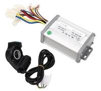 Jodriva Juego de conversión de bicicleta eléctrica de 36 V y 1000 W, controlador de motor con cepillo y empuñadura de acelerador de pulgar, kit de interruptor de faro Controlador de patinete eléctrico