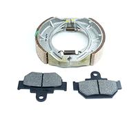 Jodriva Juego de pastillas freno delanteras y traseras for Marauder GZ125 GZ250 1998-2010, for Intruder VL125 VL250 LC250 2000-2007 Pastillas de freno para motocicleta(Whole Set)