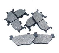 Jodriva Juego de pastillas freno delanteras y traseras for, XVS1300A XVS 1300 Midnight Star V 2007-2015 XVS1300BG Deluxe 2015-2017 Pastillas de freno para motocicleta(Front Rear Brake Pad)