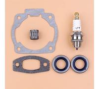 Jodriva Kit de bujías cojinete sello aceite junta silenciador cilindro, for Husqvarna 50 51 55, for Rancher, piezas motosierra Kit de cojinetes de cigüeñal para motosierra