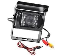 Jodriva Kit de Leva de Marcha atrás automática Cámara de visión Trasera 18 IR Coche 12V 24V Marcha atrás estacionamiento Copia Seguridad Nocturna autobús camión