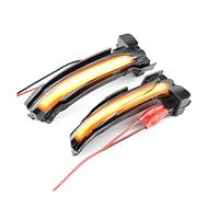 Jodriva LHD Espejo retrovisor Lateral del Coche Indicador de señal de Giro dinámico Luz secuencial, for Ford, for Focus, 2019 2020 4ta generación Luz Intermitente del Coche