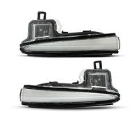 Jodriva Luz de señal de giro de espejo ámbar dinámica de 2 piezas, for TOYOTA, Alphard MK3 2016-2019 Tacoma MK3 2016-2020 Highlander MK4 Vellfire, for RAV4, MK5 Luz intermitente del coche(Dynamic Clea
