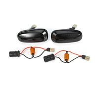 Jodriva Luz de señal de Giro de Marcador Lateral de Flujo dinámico de Humo de 2 Piezas, for Opel, Zafira A 1999-2005 Asrra G 1998-2009 Luz Intermitente del Coche