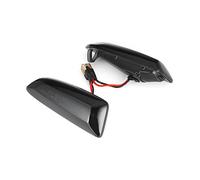 Jodriva Luz de señal de Giro dinámica, luz de Marcador de Guardabarros Lateral secuencial, for Vauxhall, Opel, Astra JK Zafira Crossland X Luz Intermitente del Coche(Smoke Shell)
