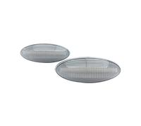 Jodriva Luz de señal de Giro Lateral ámbar dinámica de 2 uds, for Toyota, Yaris Mk2 P9, for RAV4, Mk3 ACA3/ALA3 Auris Mk1 E15, for Corolla, Luz Intermitente del Coche(Dynamic Clear Case)