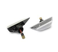 Jodriva Luz de señal de giro lateral ámbar dinámica de 2 uds, lámpara marcadora de guardabarros, for Opel, Mokka X 2012-2016, for Chevrolet, Trax 2013-2019 Luz intermitente del coche(Dynamic Clear Cas