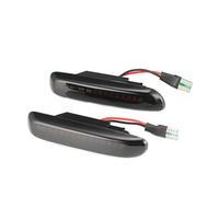 Jodriva Luz indicadora dinámica de señal de Giro Intermitente secuencial de 2 uds, luz indicadora dinámica, for, E46 3er Limo Coupe Compact Cabriolet Luz Intermitente del Coche