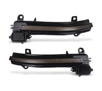 Jodriva Luz Intermitente ámbar dinámica de 2 Piezas, luz Intermitente de Agua Corriente, for, 1, 2, 3, 4 Series X1 F20 F21 F22 F30 F31 F34 F32 E84 Luz Intermitente del Coche(Dynamic Smoked Case)