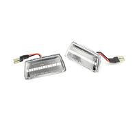 Jodriva Luz Intermitente dinámica, luz Intermitente secuencial, for Opel, Astra H Zafira B Corsa D Insignia A Meriva B, for Chevrolet, for Cruze, Luz Intermitente del Coche(White)